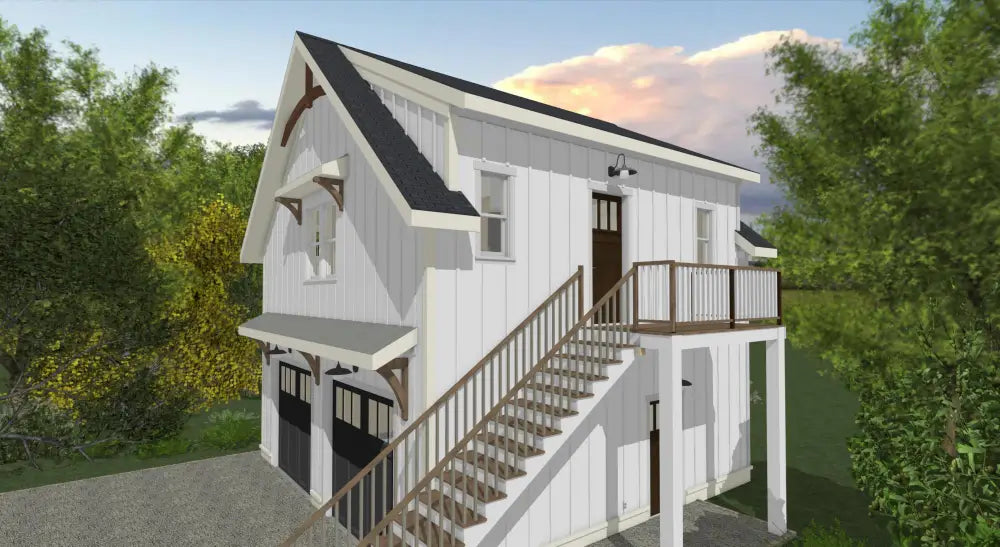 650 Sq. Ft. - Wilbury Garage/Adu Plan Set