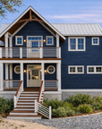 Casa Azul | Elevated Reverse-Living Coastal House Plan | 3,058 Sq Ft | 3-4BR 4BA