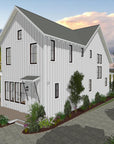 Cloudy Bay | Low Country Coastal House Plan | 2,730 Sq Ft | 4BR 4BA