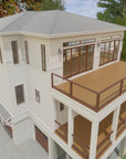 Haddie's Hideaway 3000 | Elevated Modern Coastal House Plan | 3,089 Sq Ft | 4BR 3.5BA