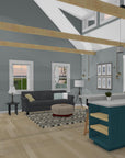 The Peach House | Coastal Cottage House Plan | 848 Sq Ft | 1BR 1.5BA