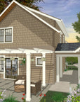 The Olive House | Modern Coastal Cottage House Plan | 1,400 Sq Ft | 3BR 2.5BA