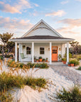 The Peach House | Coastal Cottage House Plan | 848 Sq Ft | 1BR 1.5BA