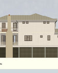 Sandy Dune N | Elevated Contemporary Coastal House Plan | 3,588 Sq Ft | 4BR 4.5BA