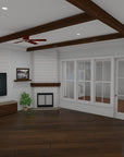 The Lowell | Elevated Low Country House Plan | 3,125 Sq Ft | 3-4BR 3.5BA