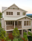 The Macy | Elevated Coastal Contemporary House Plan | 2,532 Sq Ft | 4BR 4BA