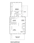 The Peach House | Coastal Cottage House Plan | 848 Sq Ft | 1BR 1.5BA