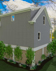 The Gray House | Elevated Low Country Cottage House Plan | 1,144 Sq Ft | 2BR 2.5BA