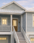 The Holly | Elevated Narrow-Lot Coastal House Plan | 1,495 Sq Ft | 3BR 2.5BA