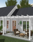 The Peach House | Coastal Cottage House Plan | 848 Sq Ft | 1BR 1.5BA