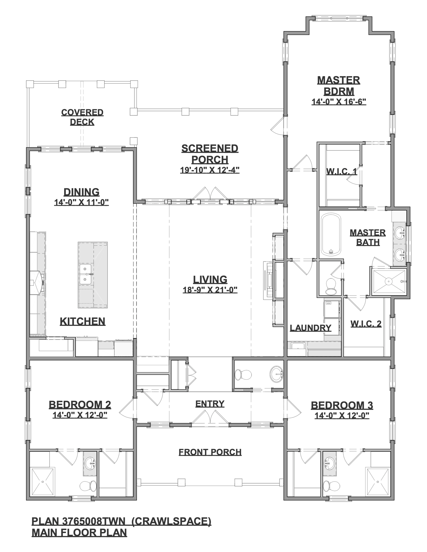 2250 Sq Ft. - The Quinn - Crawlspace