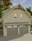 Wilbury 24x28 | Compact Garage ADU Plan | 672 Sq Ft | 1BR 1BA
