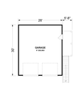 Winthrop 30 Ground Floor Garage Plan | 780 Sq Ft Garage ADU Plan