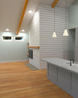The Wave II - Open Kitchen and Living Room Interior - 1,599 Sq Ft Coastal Cottage Plan - Intertwine House Plans