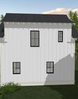 Cloudy Bay | Coastal Garage ADU Plan | 650 Sq Ft | 1BR 1BA