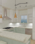 The Green House | Coastal Cottage House Plan | 955 Sq Ft | 2BR 1.5BA