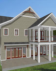 Skipper's Den | Low Country Coastal House Plan | 3,438 Sq Ft | 4-5BR 5BA
