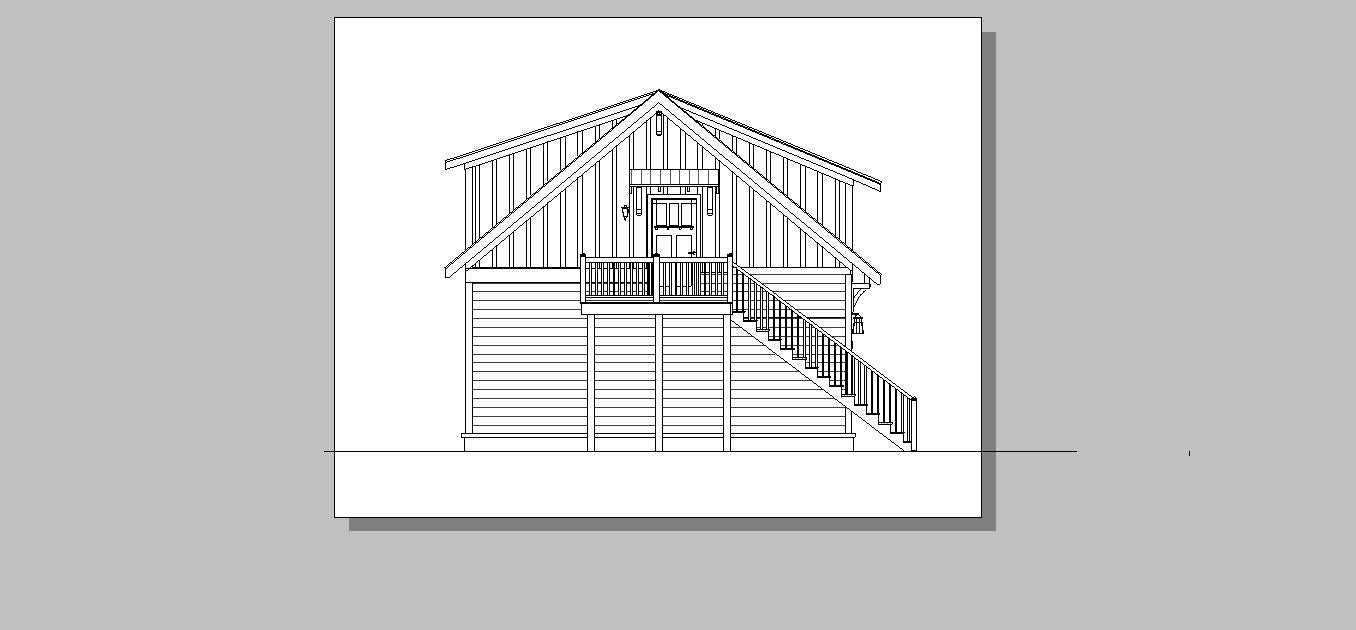 640* Sq. Ft. - Cliffwood Garage/ADU Plan