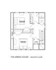The Green House | Coastal Cottage House Plan | 955 Sq Ft | 2BR 1.5BA