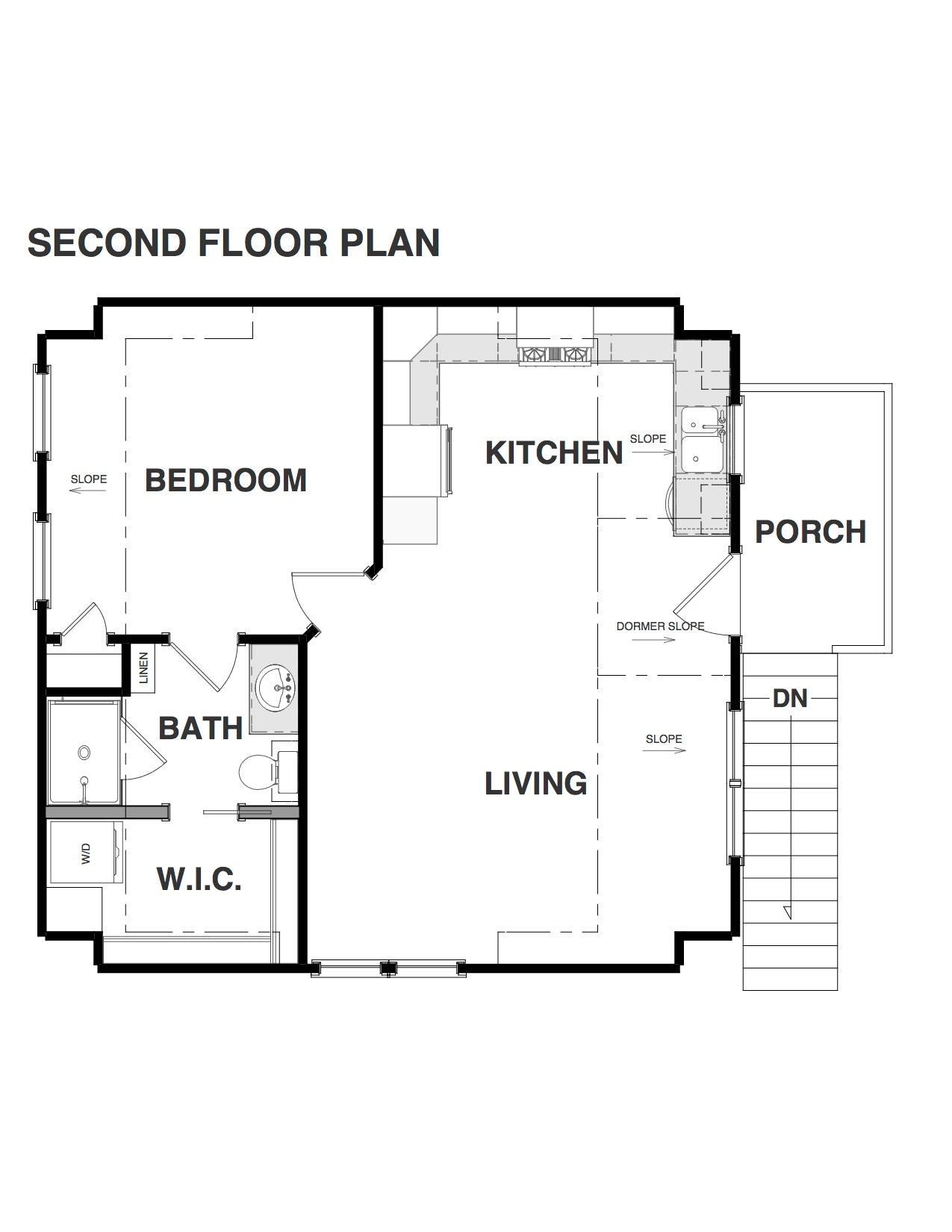 650 Sq. Ft. - Winthrop Garage/ADU Plan