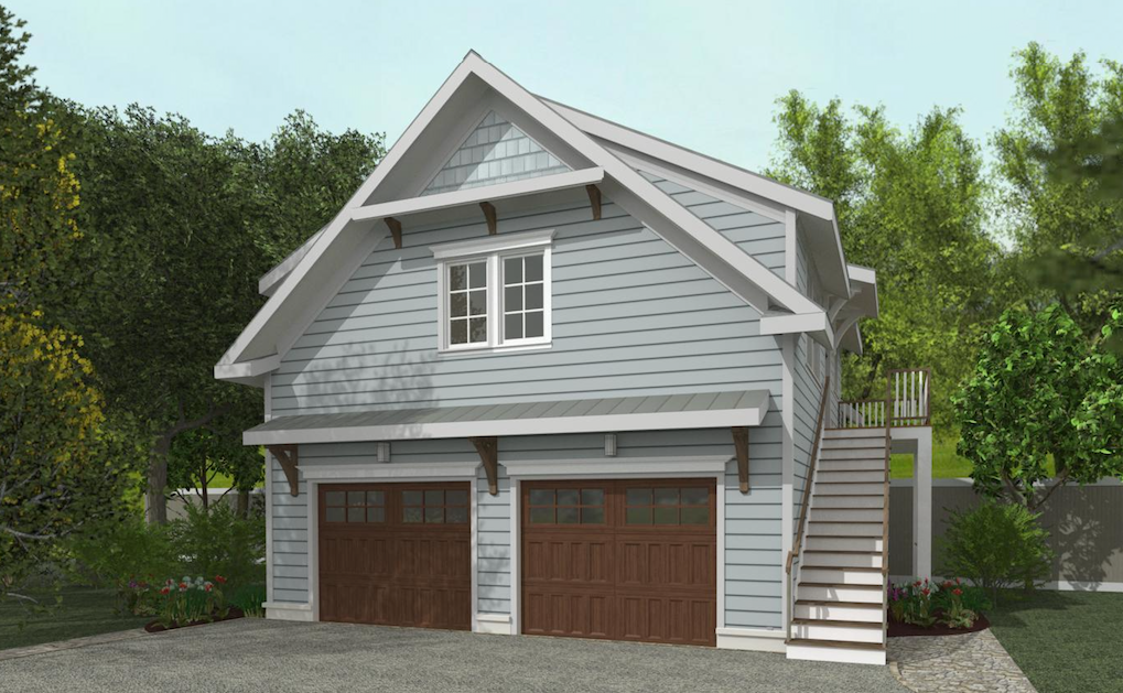 650 Sq. Ft. - Winthrop Garage/ADU Plan