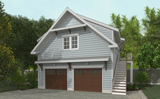 650 Sq. Ft. - Winthrop Garage/ADU Plan