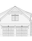 Front Elevation — Winthrop Garage ADU Plan | 650 Sq Ft Coastal Garage Apartment Plan | Intertwine House Plans