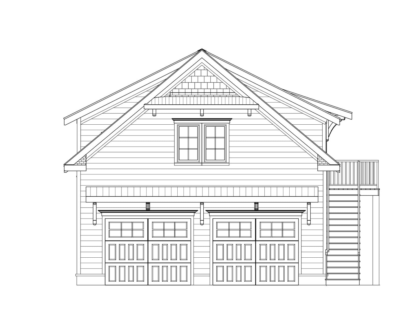 650 Sq. Ft. - Winthrop Garage/ADU Plan