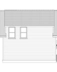 Left Elevation — Winthrop Garage ADU Plan | 650 Sq Ft Coastal Garage Apartment Plan | Intertwine House Plans