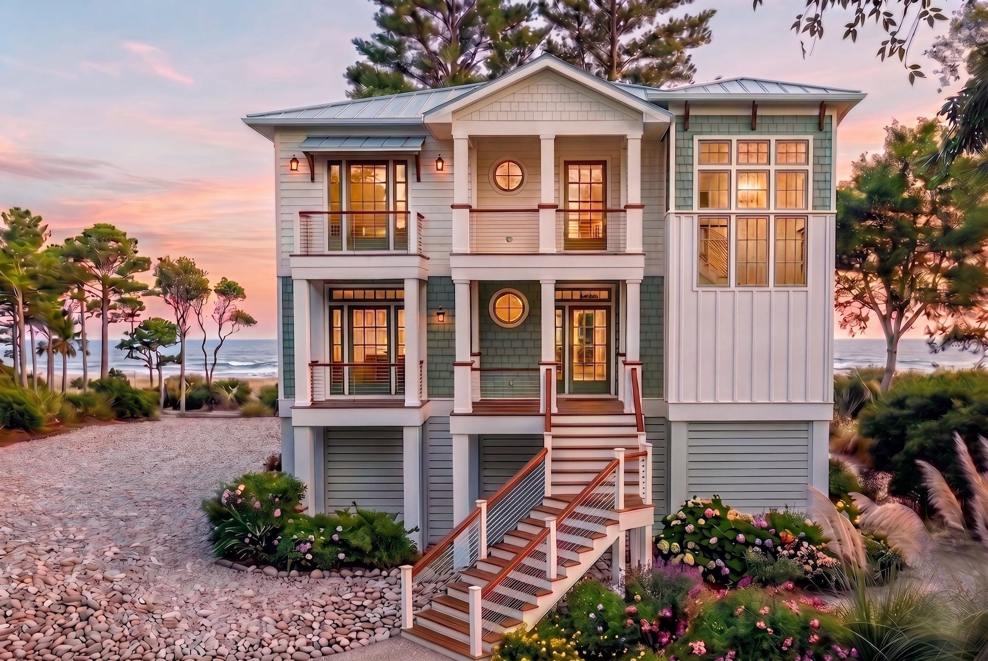 Elevated Coastal House Plans