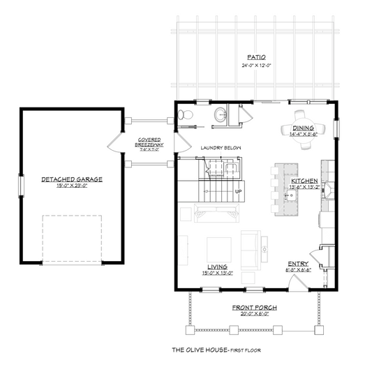 1400 Sq. Ft. - The Olive House