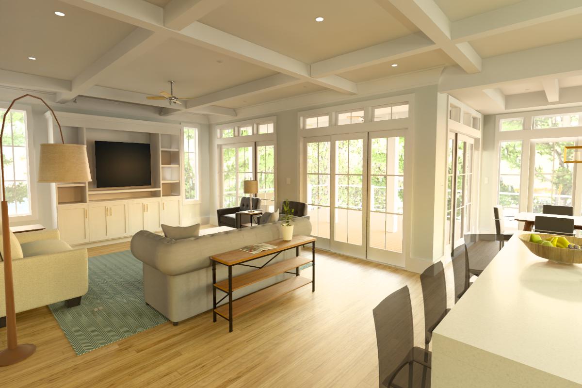 Haddie's Hideaway 2700R FLG | Elevated Reverse-Living Coastal House Plan | 2,797 Sq Ft | 4BR 4-5BA