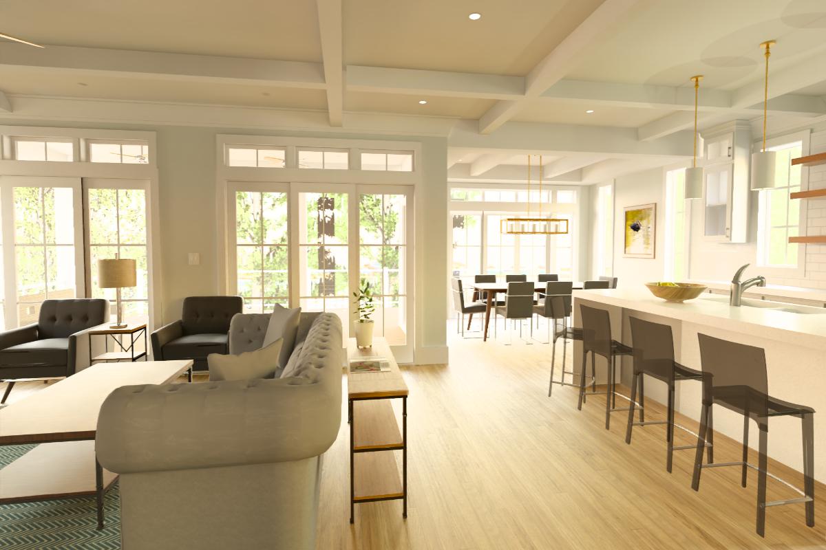 Haddie's Hideaway 2700R FLG | Elevated Reverse-Living Coastal House Plan | 2,797 Sq Ft | 4BR 4-5BA