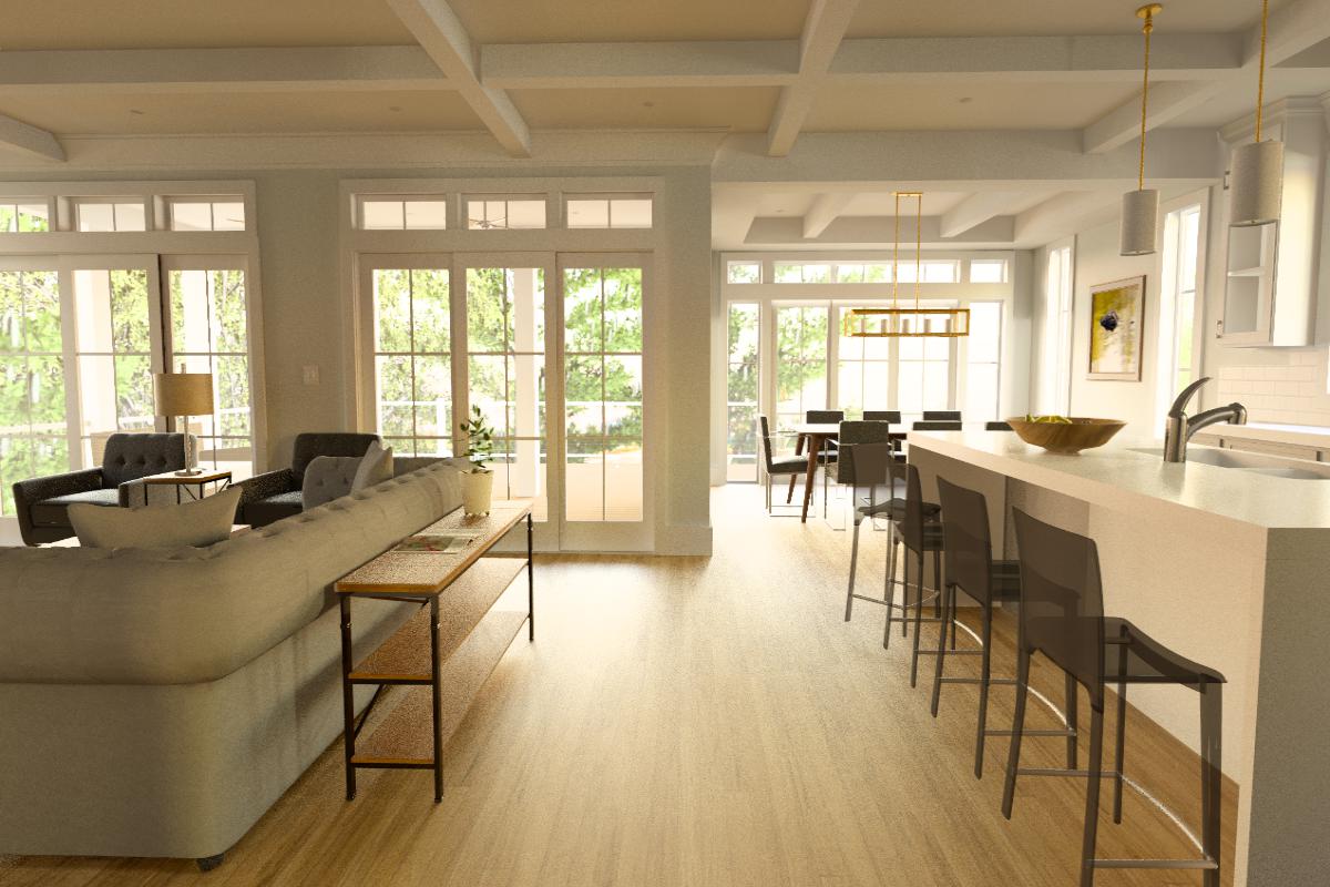Haddie's Hideaway 2700R FLG | Elevated Reverse-Living Coastal House Plan | 2,797 Sq Ft | 4BR 4-5BA