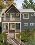 Casa Azul | Elevated Reverse-Living Coastal House Plan | 3,058 Sq Ft | 3-4BR 4BA