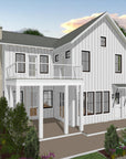 Cloudy Bay | Low Country Coastal House Plan | 2,730 Sq Ft | 4BR 4BA