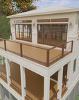 Haddie's Hideaway 3000 | Elevated Modern Coastal House Plan | 3,089 Sq Ft | 4BR 3.5BA