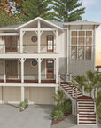 Haddie's Hideaway 2700R FLG | Elevated Reverse-Living Coastal House Plan | 2,797 Sq Ft | 4BR 4-5BA