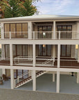 Haddie's Hideaway 2700R FLG | Elevated Reverse-Living Coastal House Plan | 2,797 Sq Ft | 4BR 4-5BA