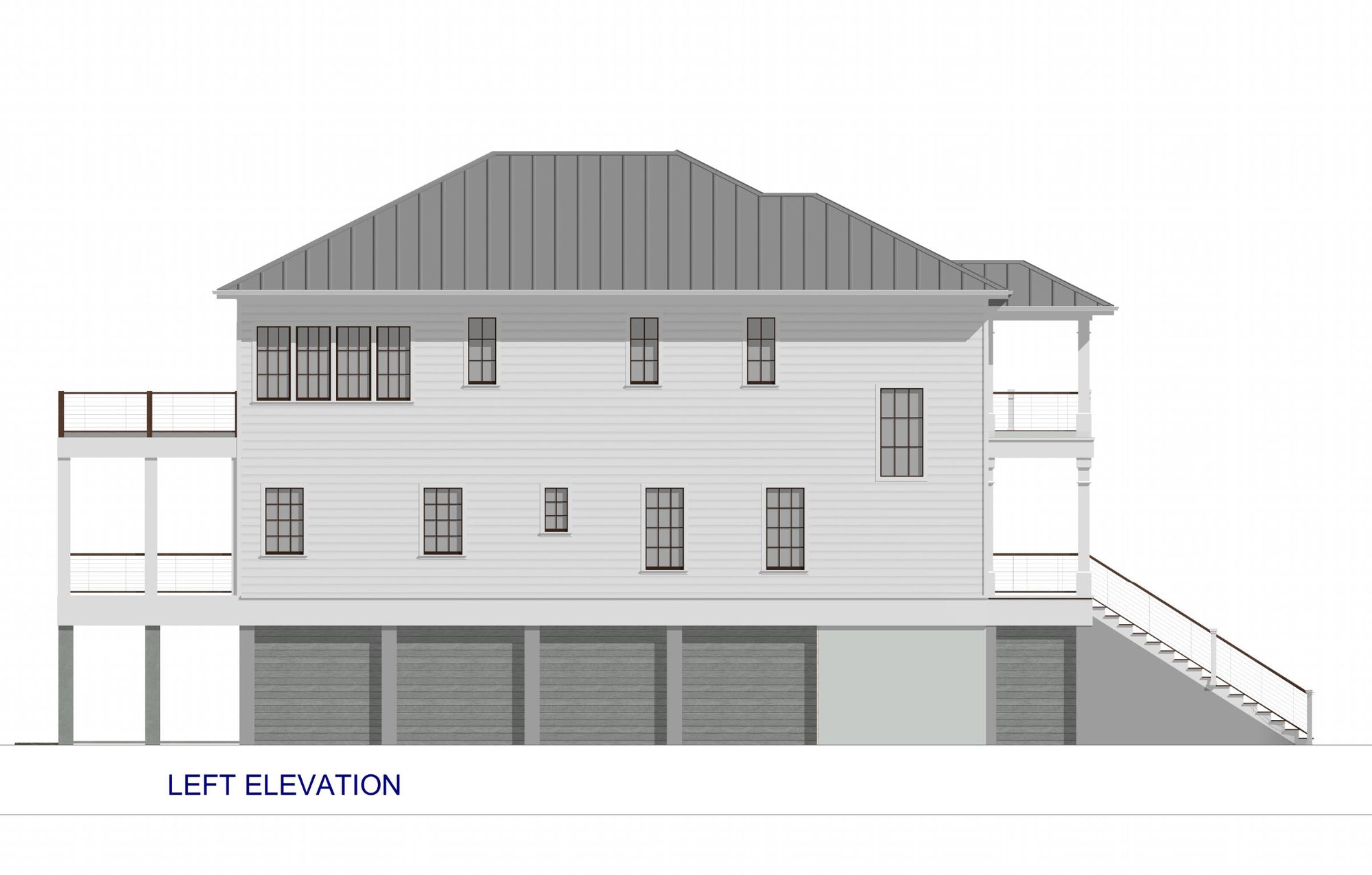 Haddie's Hideaway | Elevated Reverse-Living Coastal House Plan | 3,450 Sq Ft | 4BR 3.5BA