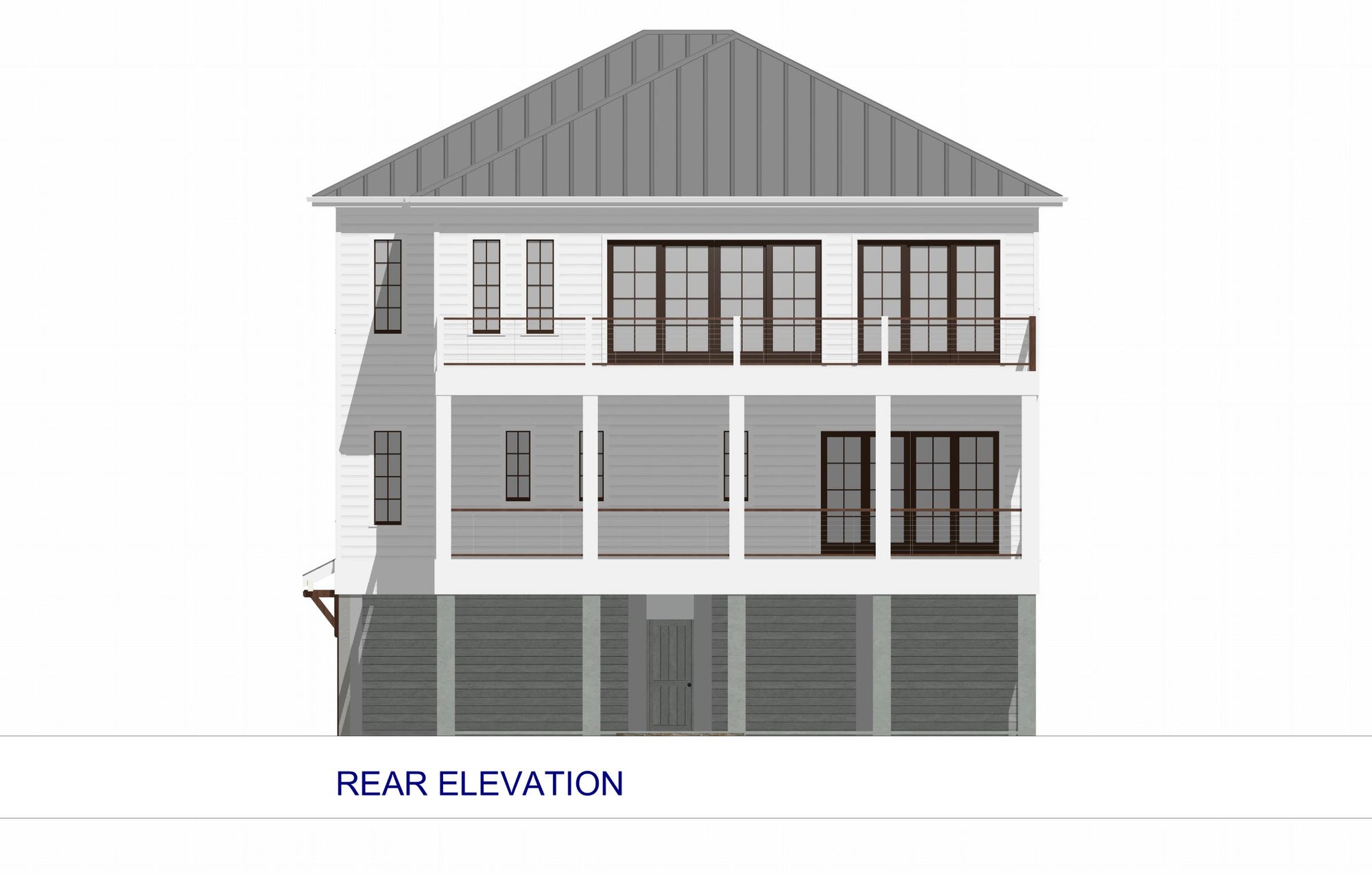 Haddie's Hideaway | Elevated Reverse-Living Coastal House Plan | 3,450 Sq Ft | 4BR 3.5BA