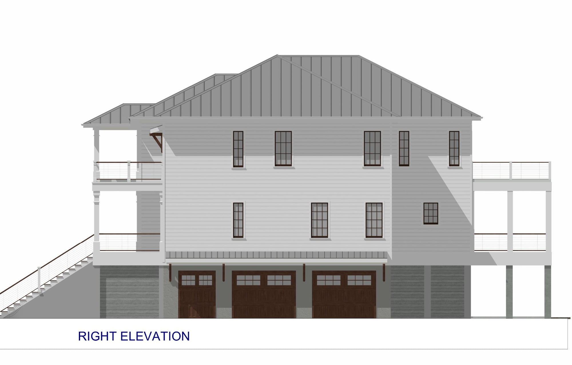 Haddie's Hideaway | Elevated Reverse-Living Coastal House Plan | 3,450 Sq Ft | 4BR 3.5BA