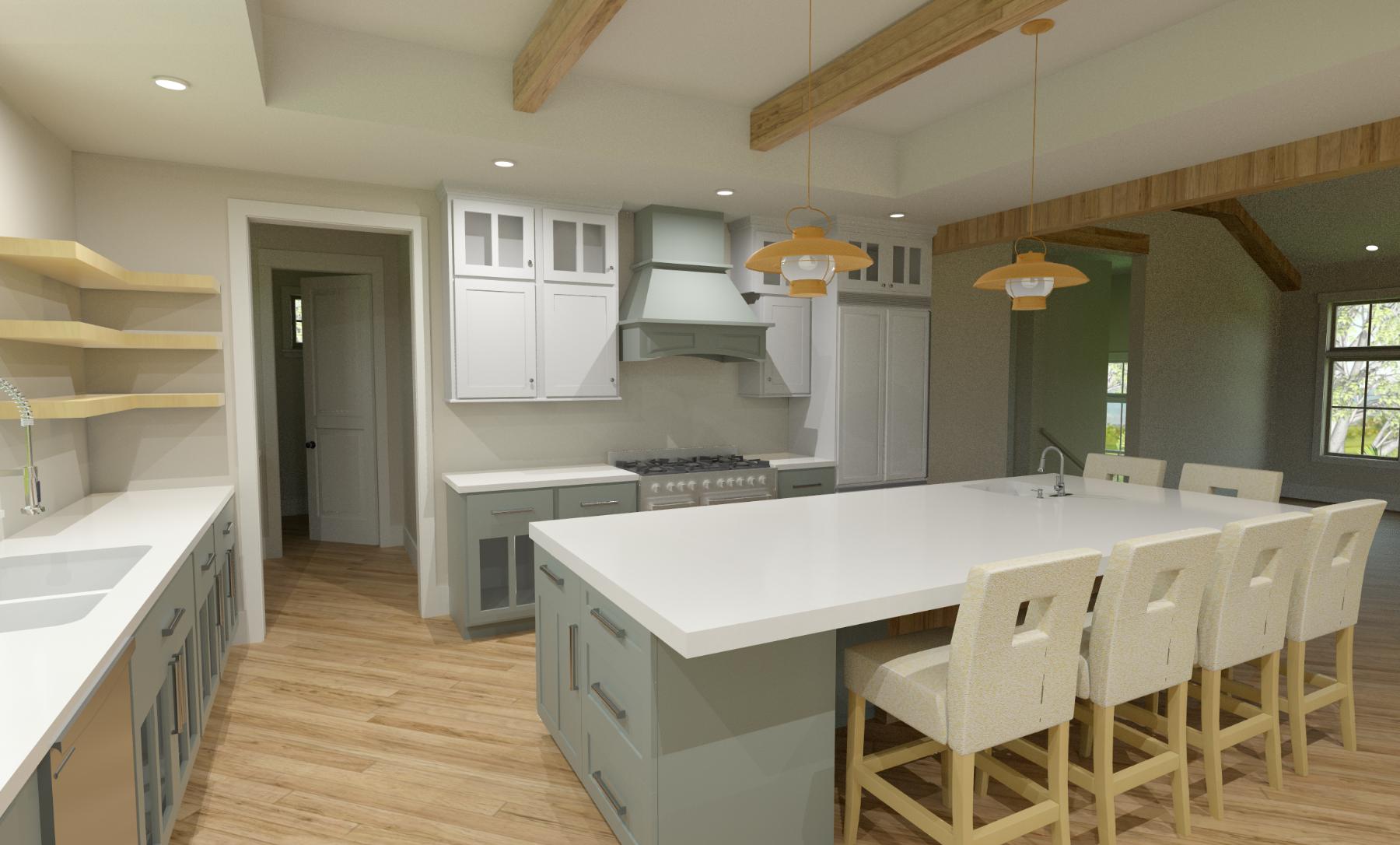 Casa Azul | Elevated Reverse-Living Coastal House Plan | 3,058 Sq Ft | 3-4BR 4BA