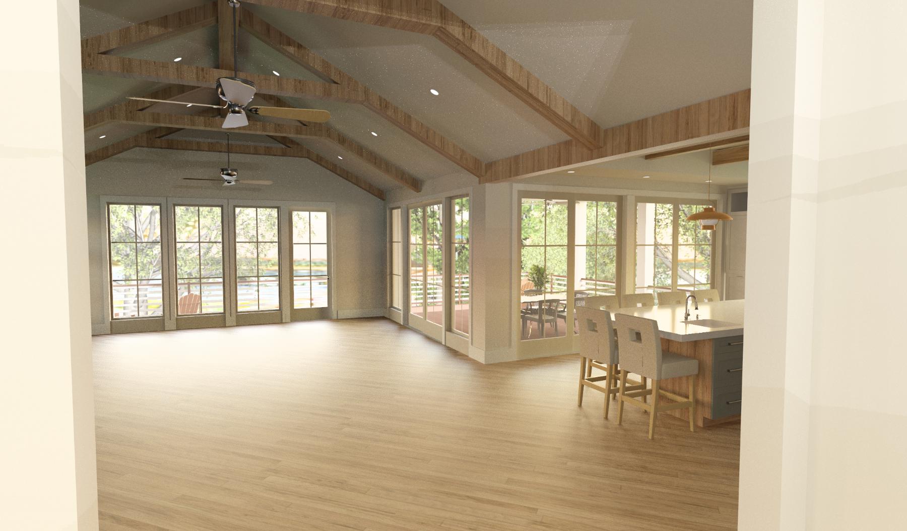 Casa Azul | Elevated Reverse-Living Coastal House Plan | 3,058 Sq Ft | 3-4BR 4BA