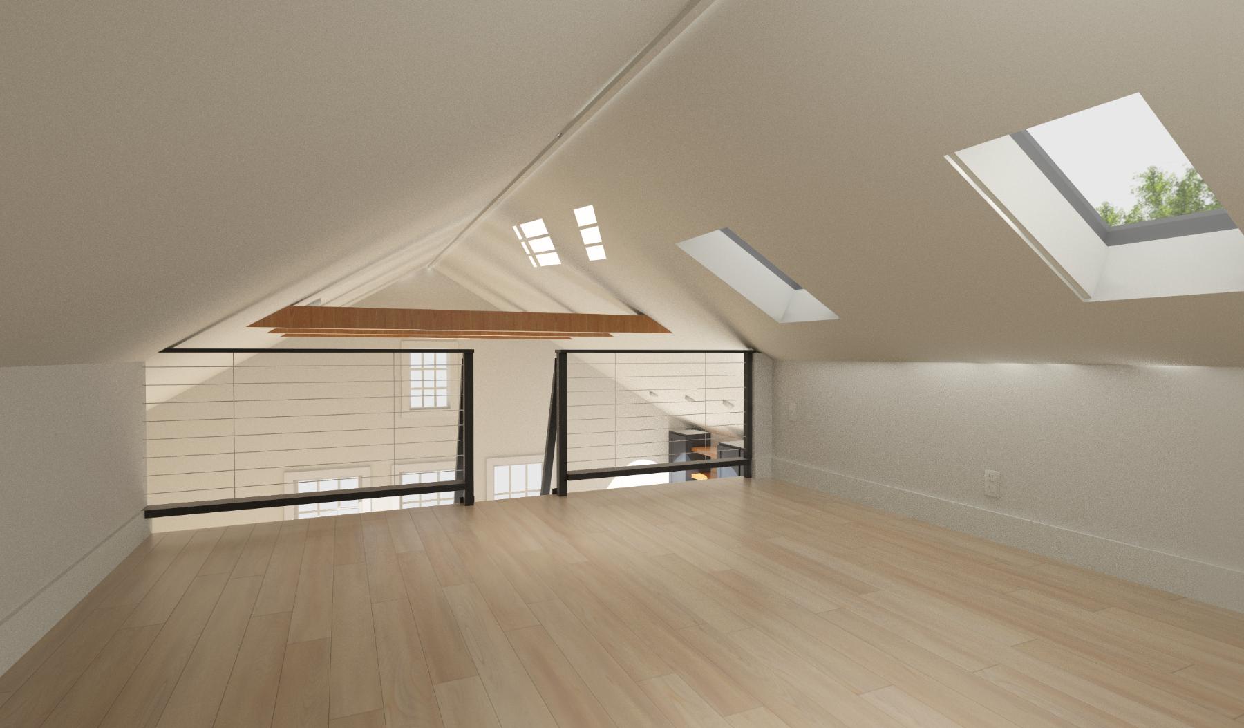 Meyer | Garage ADU Plan | 650 Sq Ft | 1BR + Loft 1BA