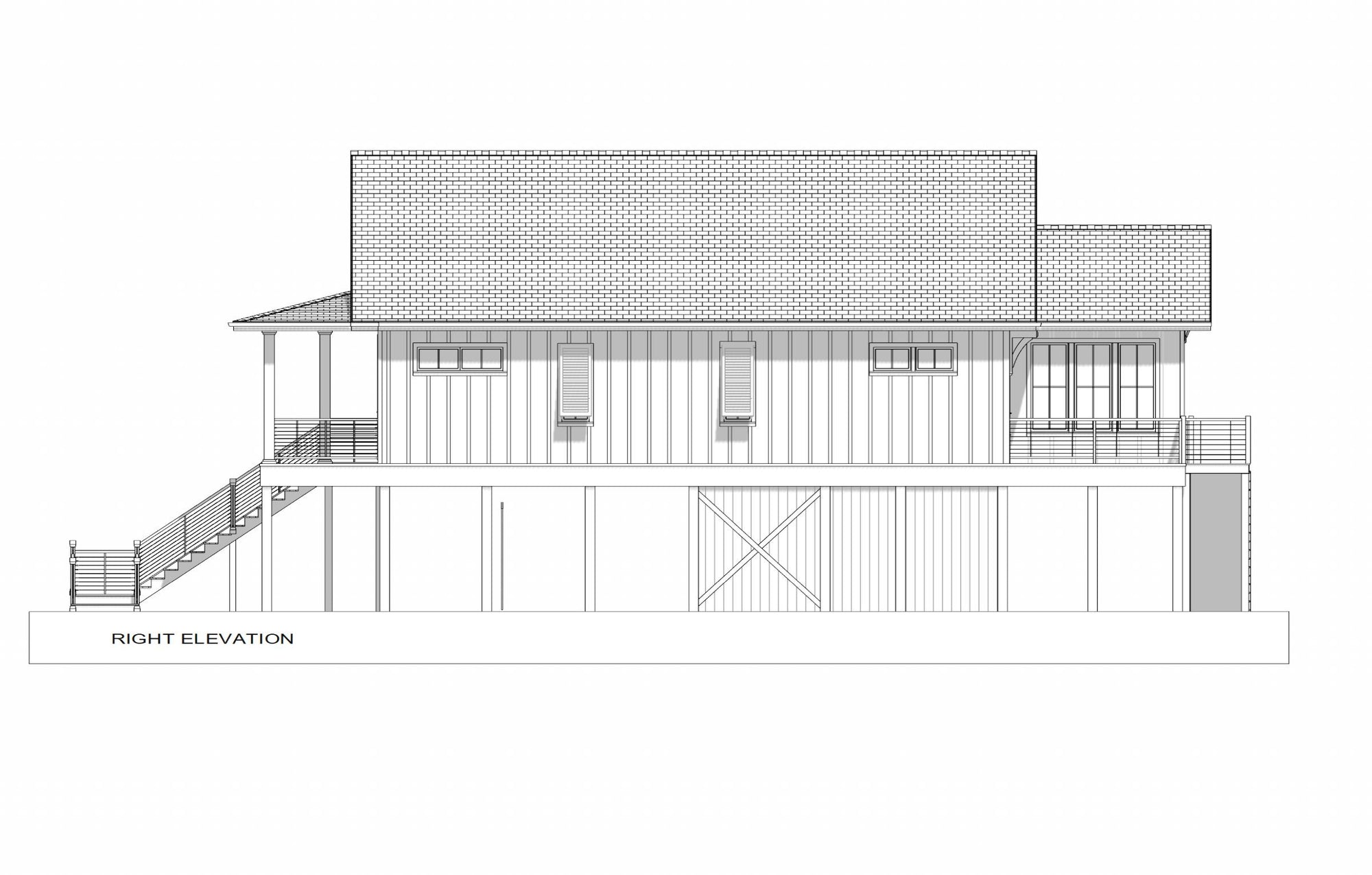 Magnolia Beach Hut | Elevated Coastal Cottage House Plan | 1,430 Sq Ft | 3BR 2.5BA