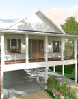 Magnolia Beach Hut | Elevated Coastal Cottage House Plan | 1,430 Sq Ft | 3BR 2.5BA