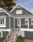 Magnolia Cottage II | Elevated Coastal Beach House Plan | 2,000 Sq Ft | 3-4BR 2.5-3.5BA