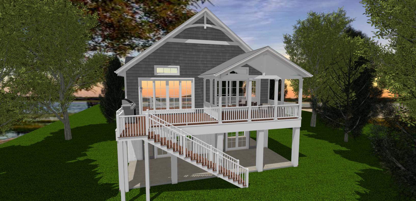 Magnolia Cottage II | Elevated Coastal Beach House Plan | 2,000 Sq Ft | 3-4BR 2.5-3.5BA