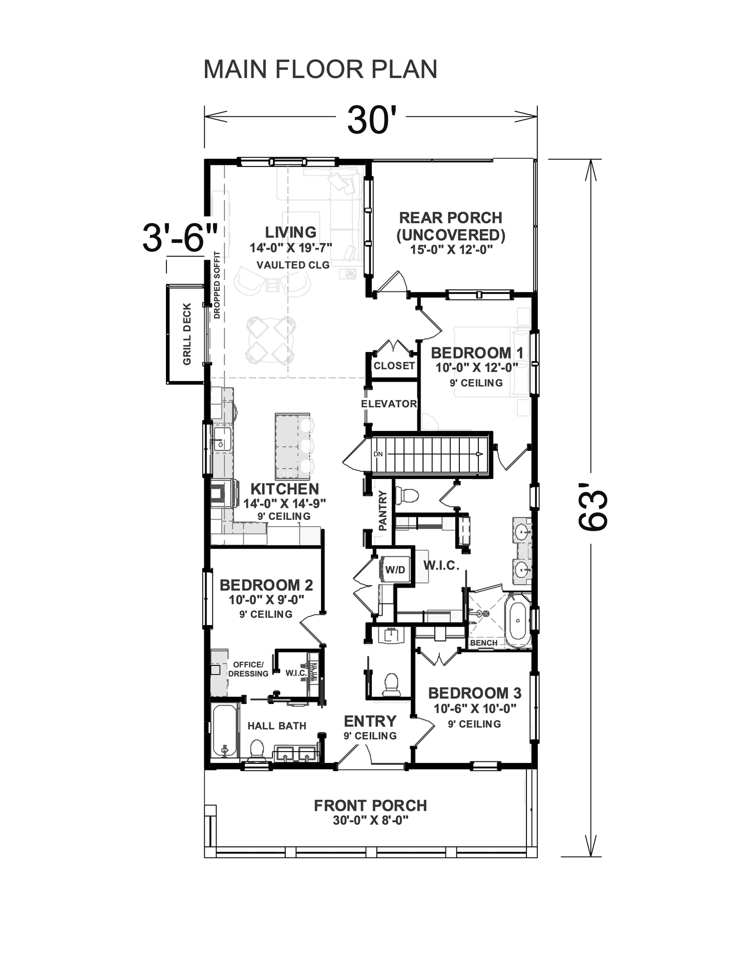 1430 Sq. Ft. - Magnolia Beach Hut